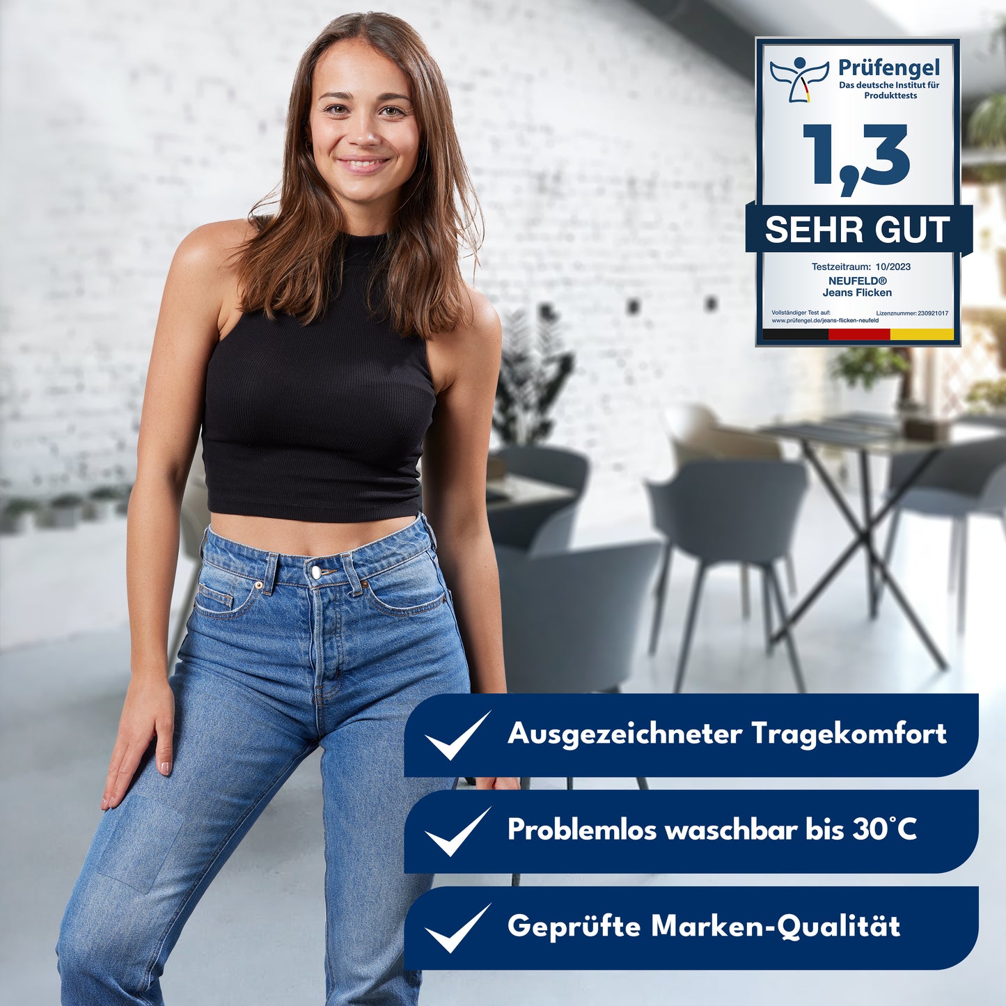 Bügelflicken [15 Stück] - 5 Farben - Zum Aufbügeln Innen und Außen