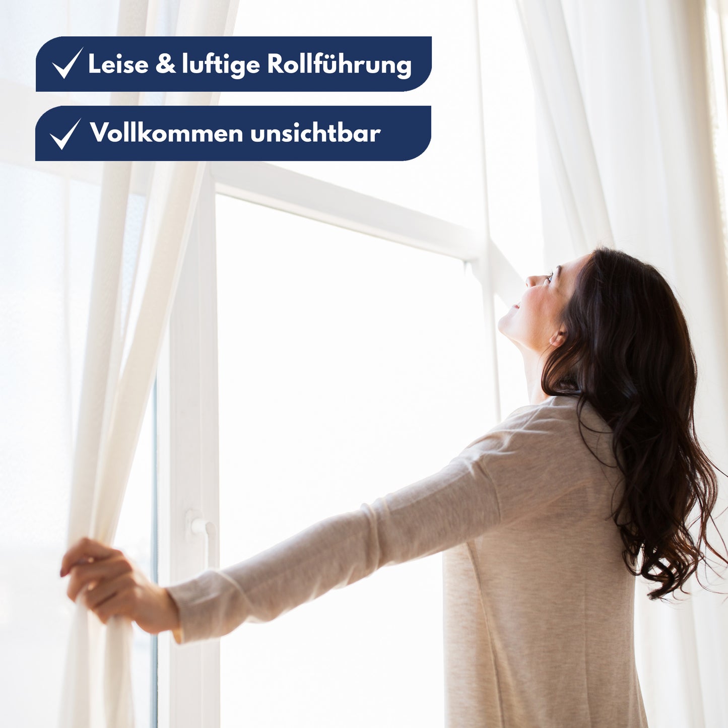Gardinenröllchen für Innenlauf Schienen [120 Stück] - (inkl. 6 Feststeller)