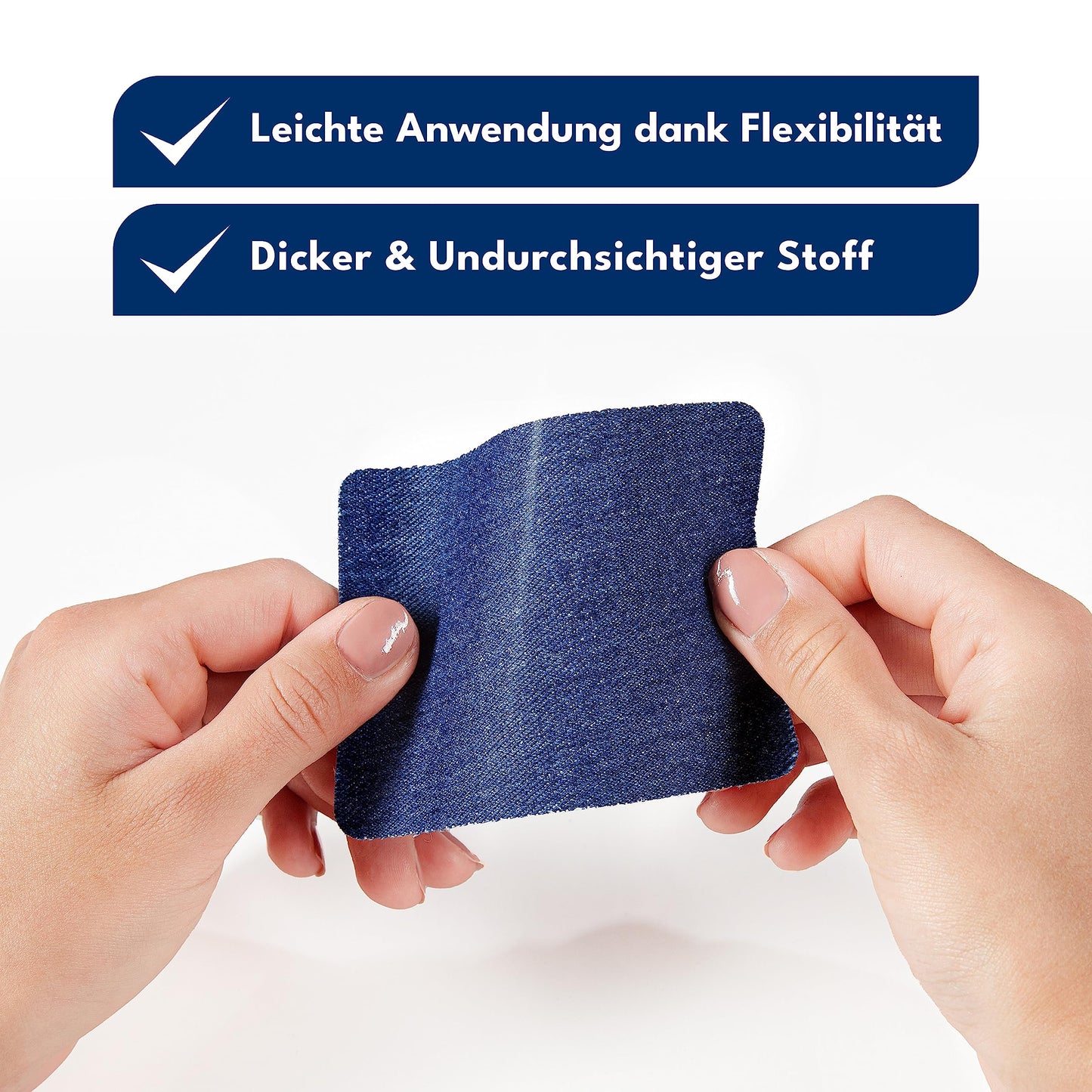 Bügelflicken [15 Stück] - 5 Farben - Zum Aufbügeln Innen und Außen